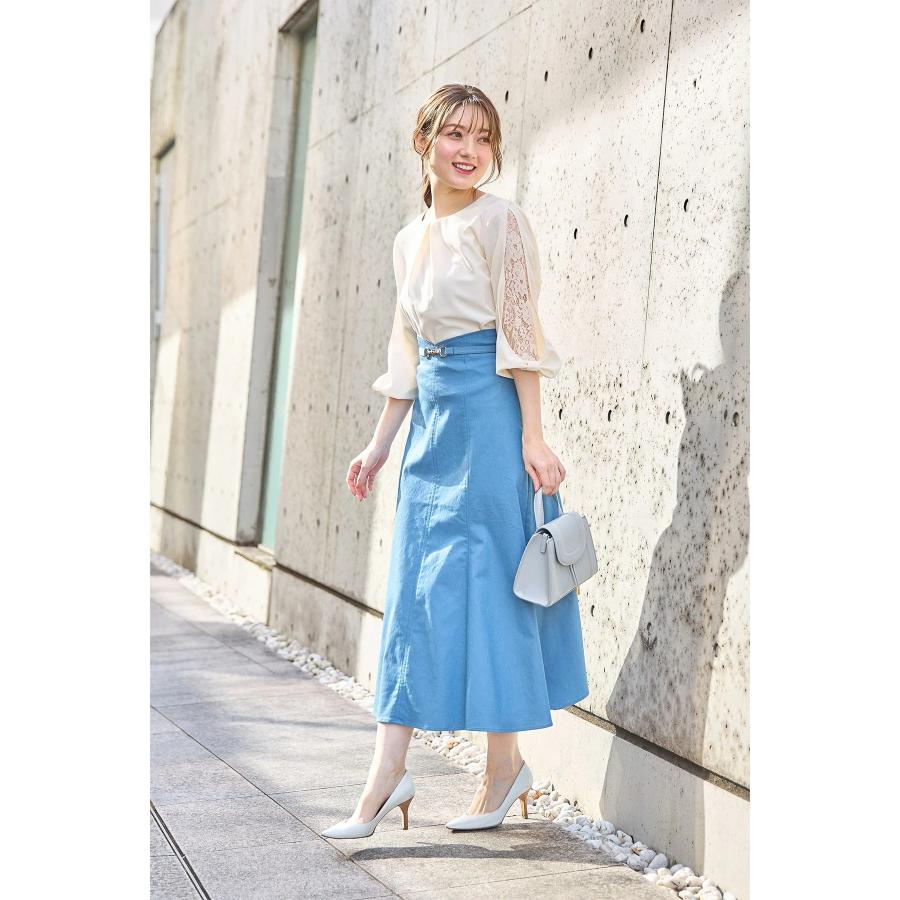tocco closet（トッコ クローゼット） リボンモチーフ付き七分袖レース