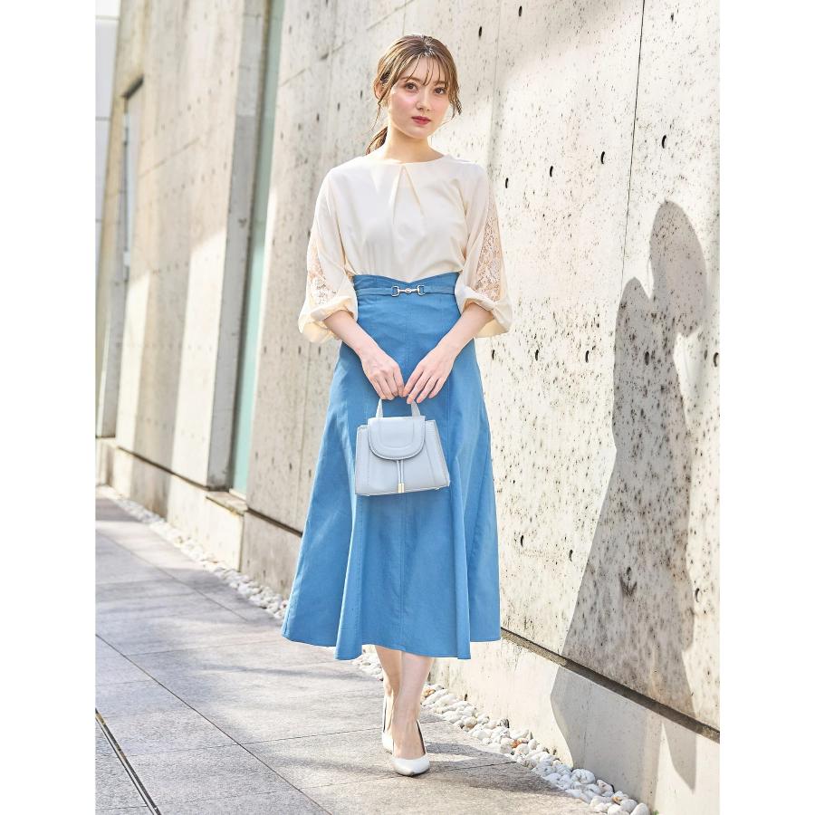 tocco closet（トッコ クローゼット） リボンモチーフ付き七分袖レース