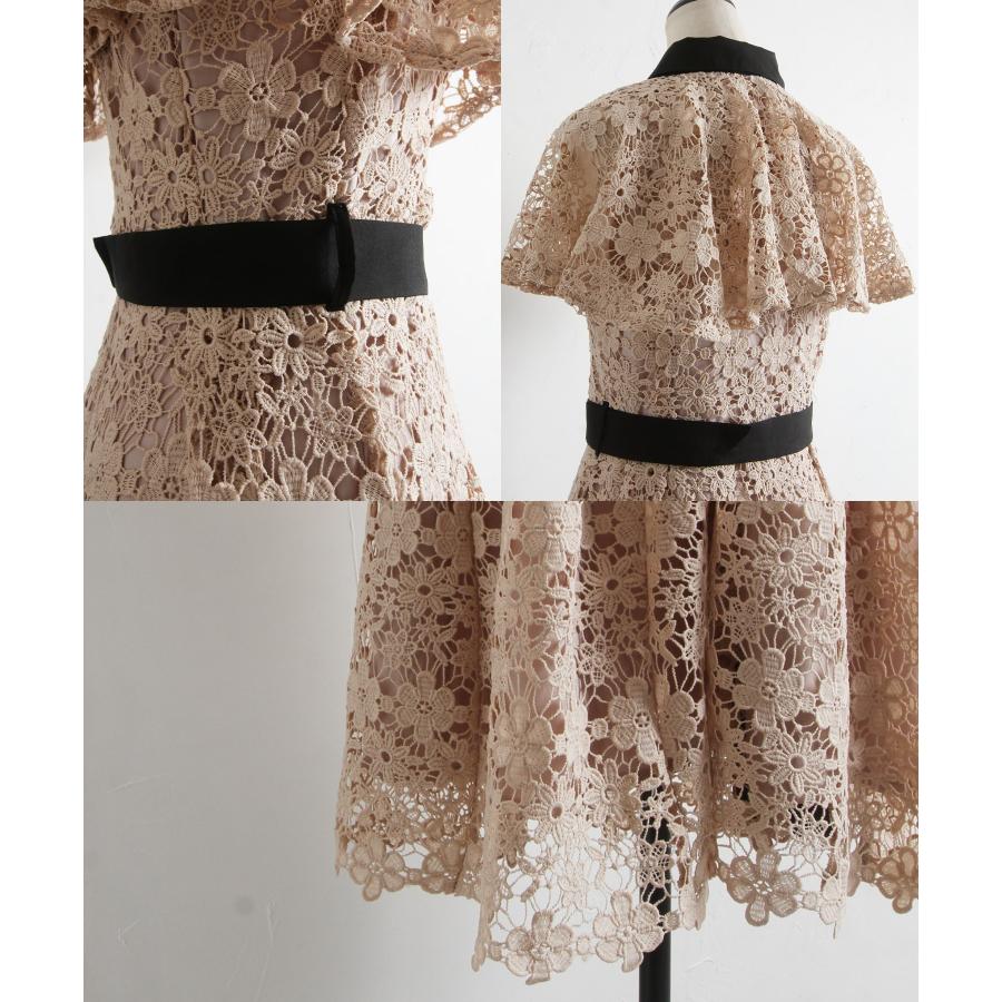 tocco closet（トッコ クローゼット） ベルト付き配色ケープライク