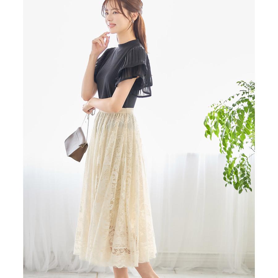 総レースフレアスカート【joleas ジョリアス】 ※オンライン限定 8月27  