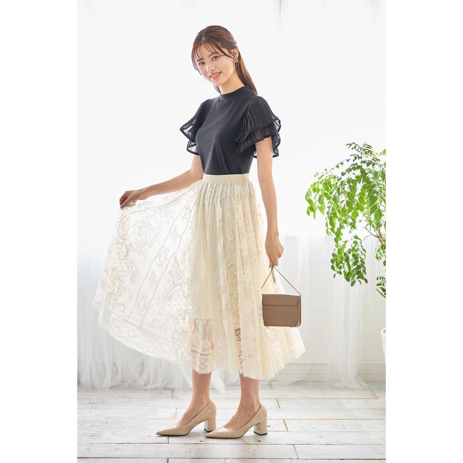 総レースフレアスカート【joleas ジョリアス】 ※オンライン限定 8月27  