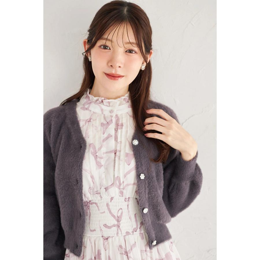 パーツ Cory tocco closet（トッコ クローゼット） 多種ビジュー釦シャギーニット