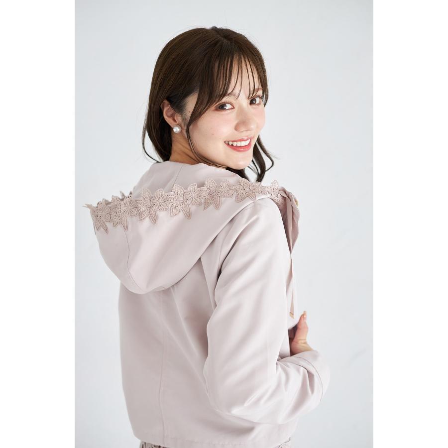 tocco closet（トッコ クローゼット） フードフラワーレース付き