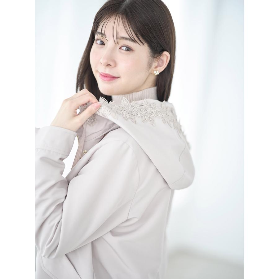 tocco closet（トッコ クローゼット） フードフラワーレース付き