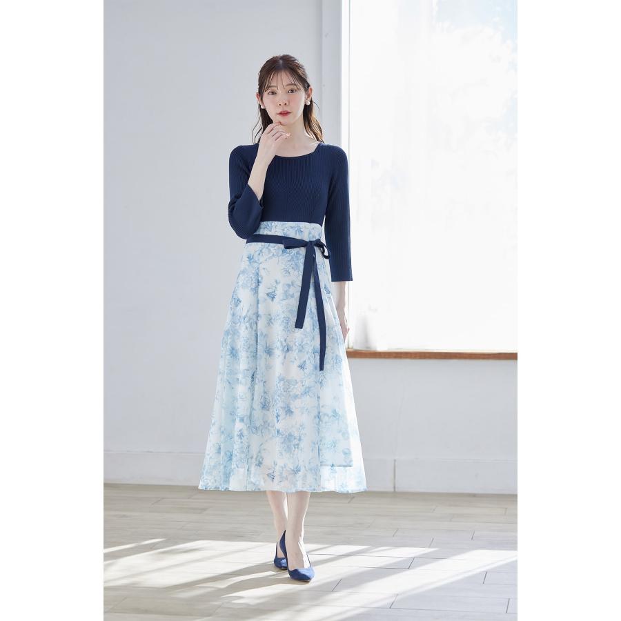 tocco closet（トッコ クローゼット） ウエストりぼん付きリブニット
