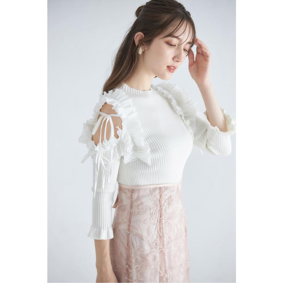 tocco closet（トッコ クローゼット） りぼん付きシフォンプリーツ