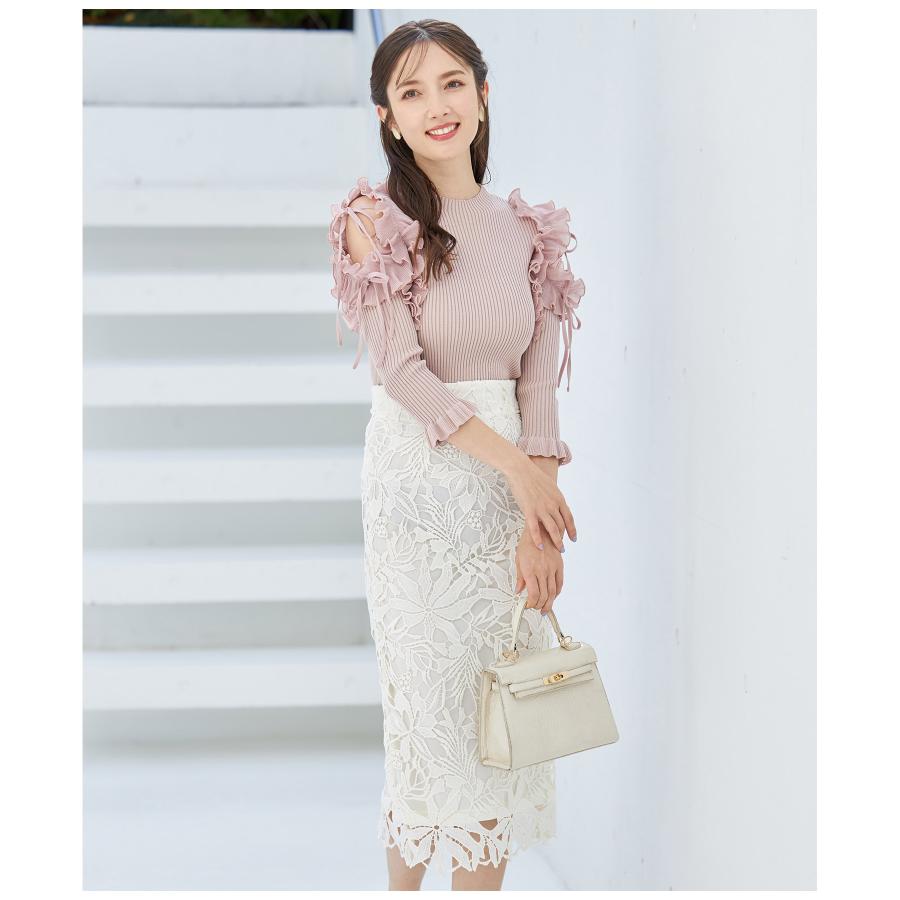 tocco closet（トッコ クローゼット） りぼん付きシフォンプリーツ