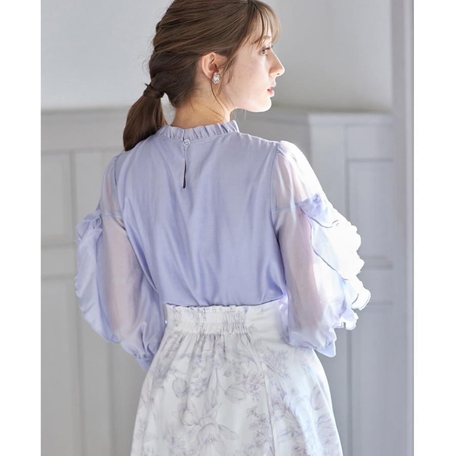 専用商品 トッコクローゼット tocco closet リボンラッフルフリルスリーブシアー