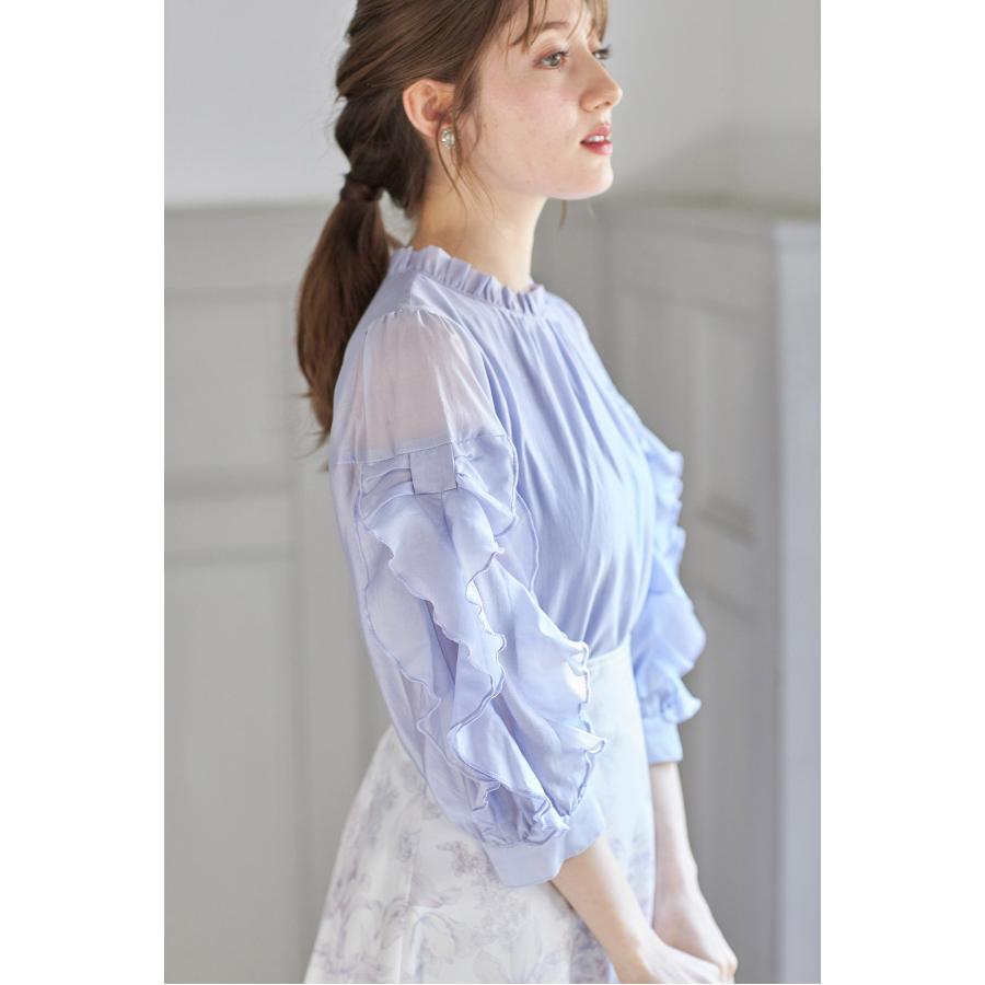 2つ tocco closet（トッコ クローゼット） リボンラッフルフリルスリーブ