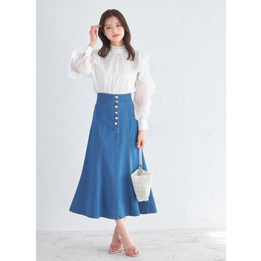 tocco closet（トッコ クローゼット） 多種パールビジュー釦ステッチ
