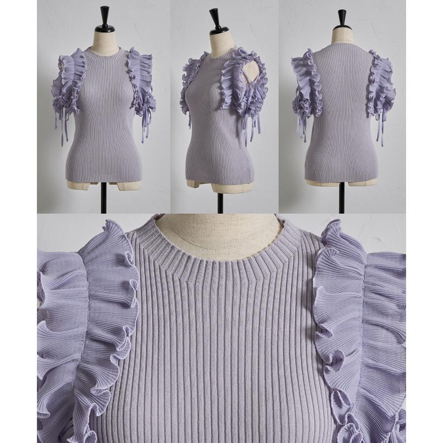 専用　再購入 tocco closet（トッコ クローゼット） りぼん付きプリーツシフォン