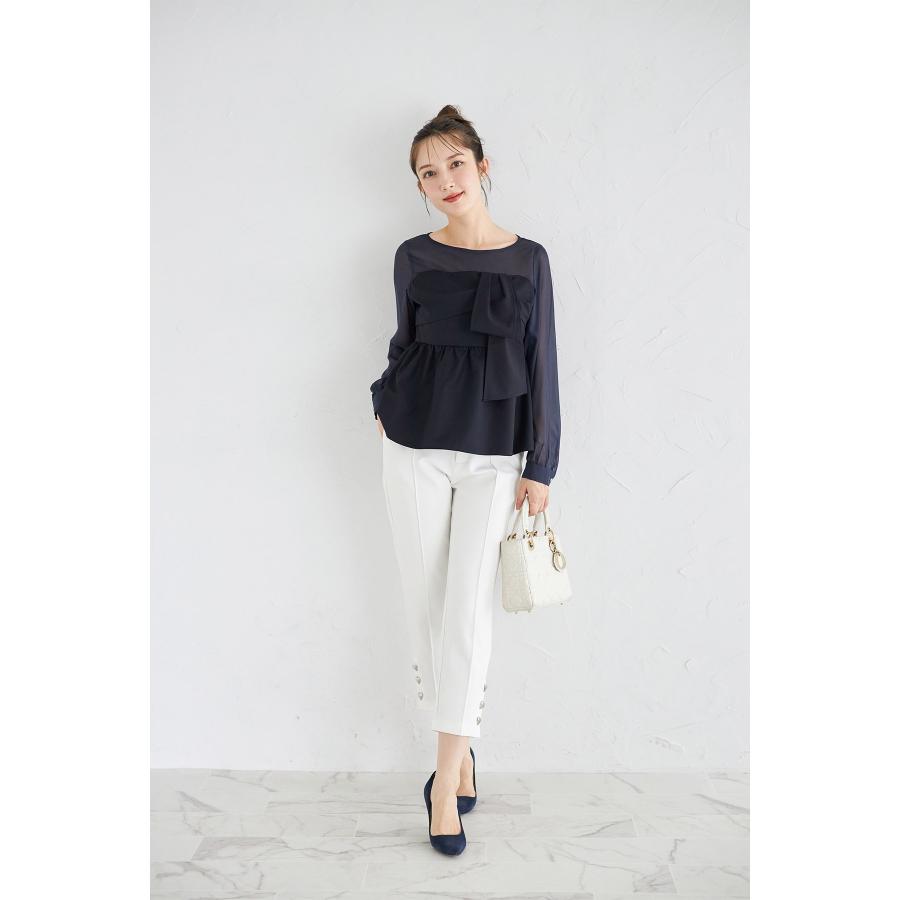 tocco closet（トッコ クローゼット） ポケット付き裾ハートボタン装飾