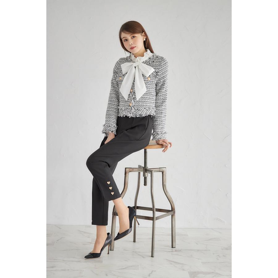 tocco closet（トッコ クローゼット） ポケット付き裾ハートボタン装飾