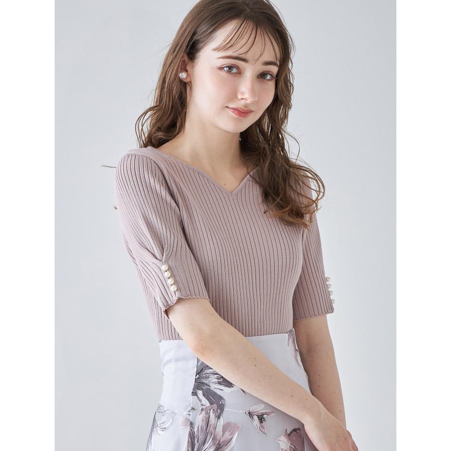 tocco closet（トッコ クローゼット） 接触冷感♪パール付きタック