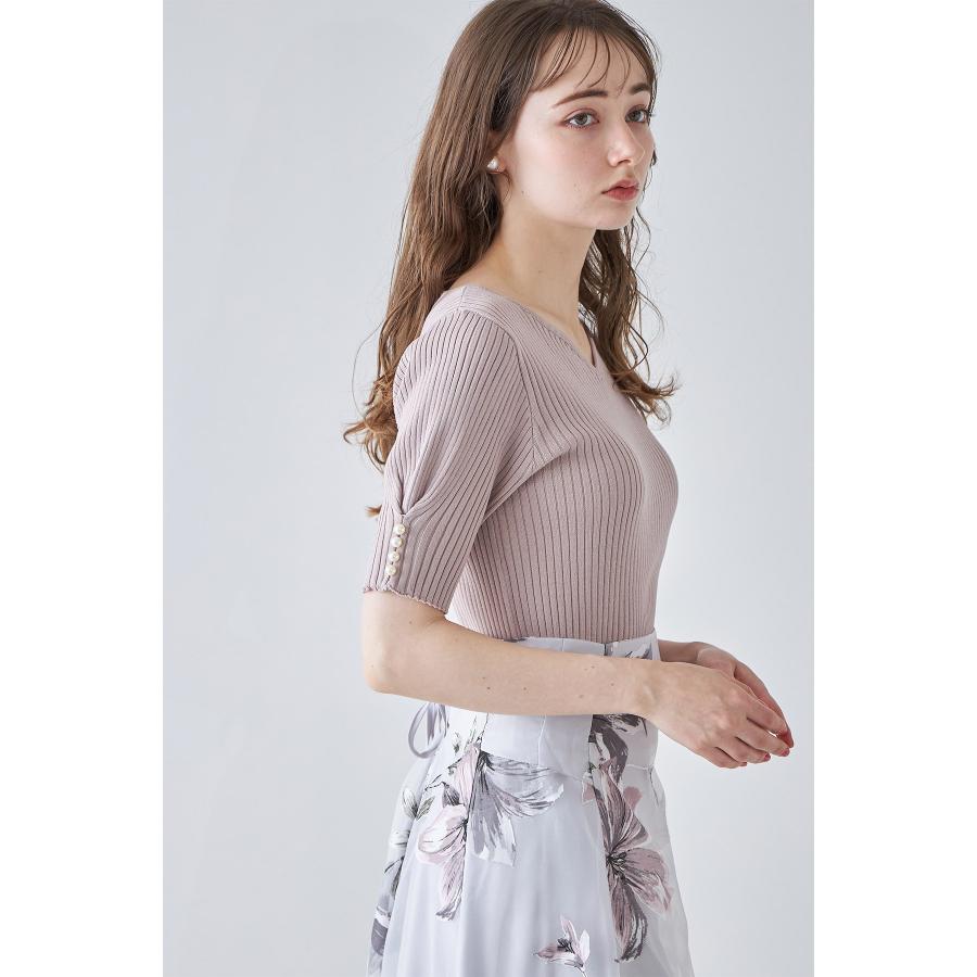 tocco closet（トッコ クローゼット） 接触冷感♪パール付きタック