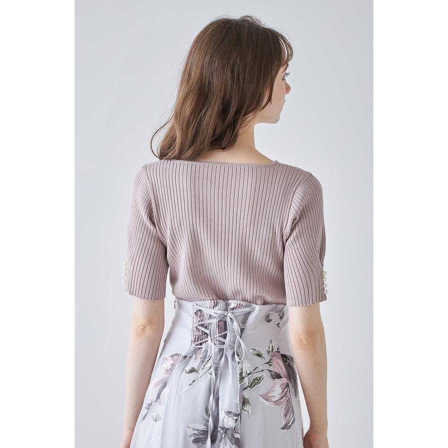 tocco closet（トッコ クローゼット） 接触冷感♪パール付きタック