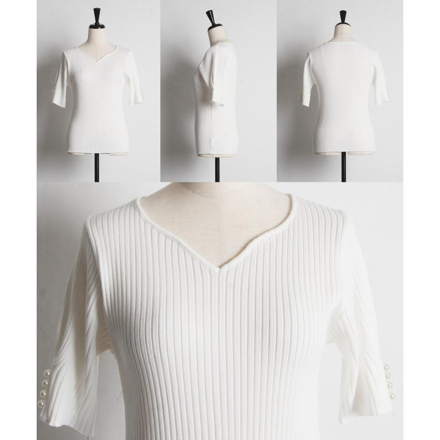tocco closet（トッコ クローゼット） 接触冷感♪パール付きタック