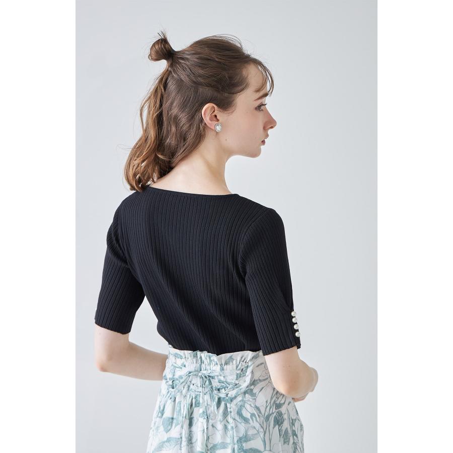 tocco closet（トッコ クローゼット） 接触冷感♪パール付きタック