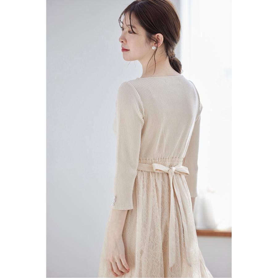 tocco closet（トッコ クローゼット） リボン＆パール付きハイウエスト