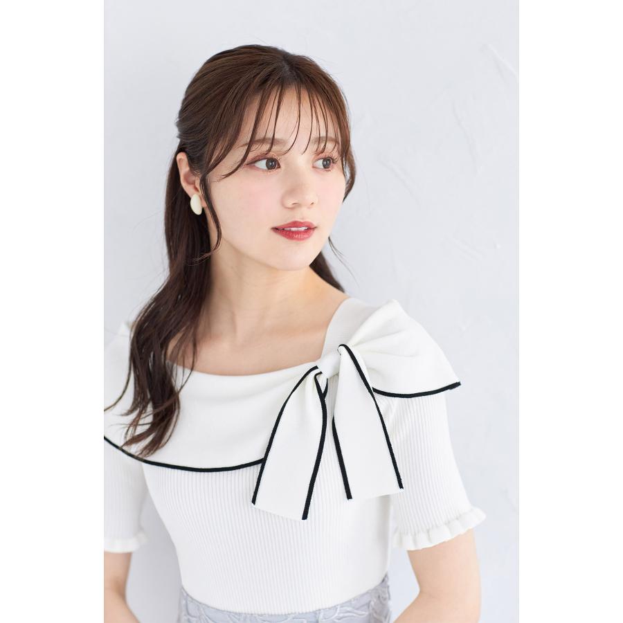 tocco closet（トッコ クローゼット） リボン付き配色ライン入り