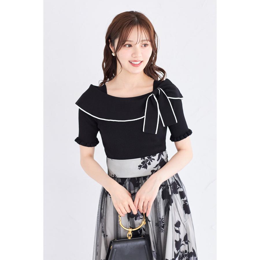 tocco closet（トッコ クローゼット） リボン付き配色ライン入り