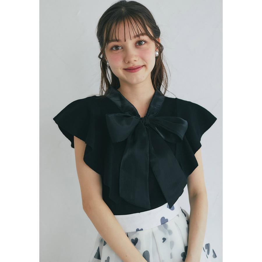 tocco closet（トッコ クローゼット） シアーボウタイリボン付き