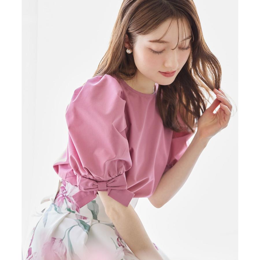tocco closet（トッコ クローゼット） 袖口リボン付きパフスリーブ