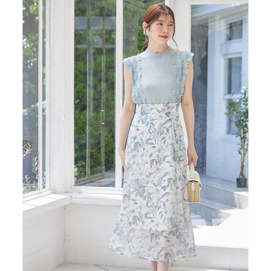 tocco closet（トッコ クローゼット） ショルダーフラワーレースニット