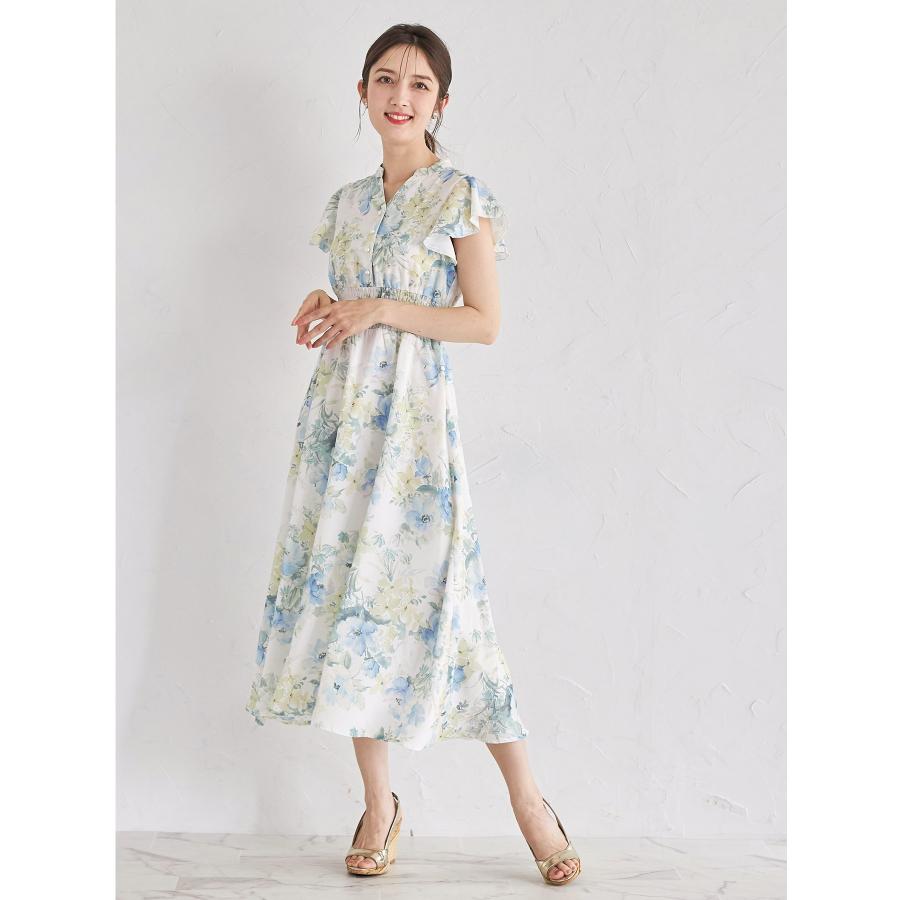 ⭐️専用ページ⭐️ スタイルUP見えするウエストシャーリングスキッパーフラワープリント