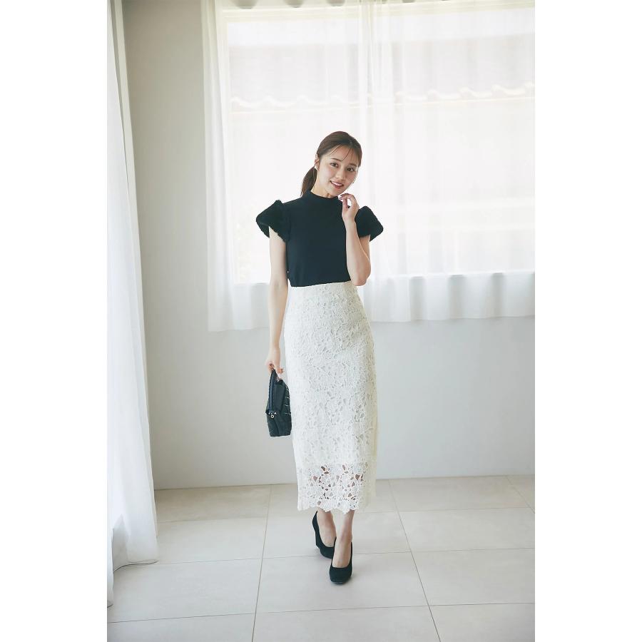 tocco closet（トッコ クローゼット） ファースリーブ切り替えニット