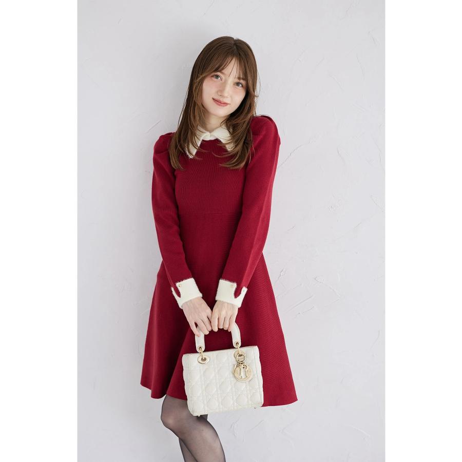 tamaniページ( * ॑꒳ ॑*) tocco closet（トッコ クローゼット） 襟付き配色シャギー切り替え