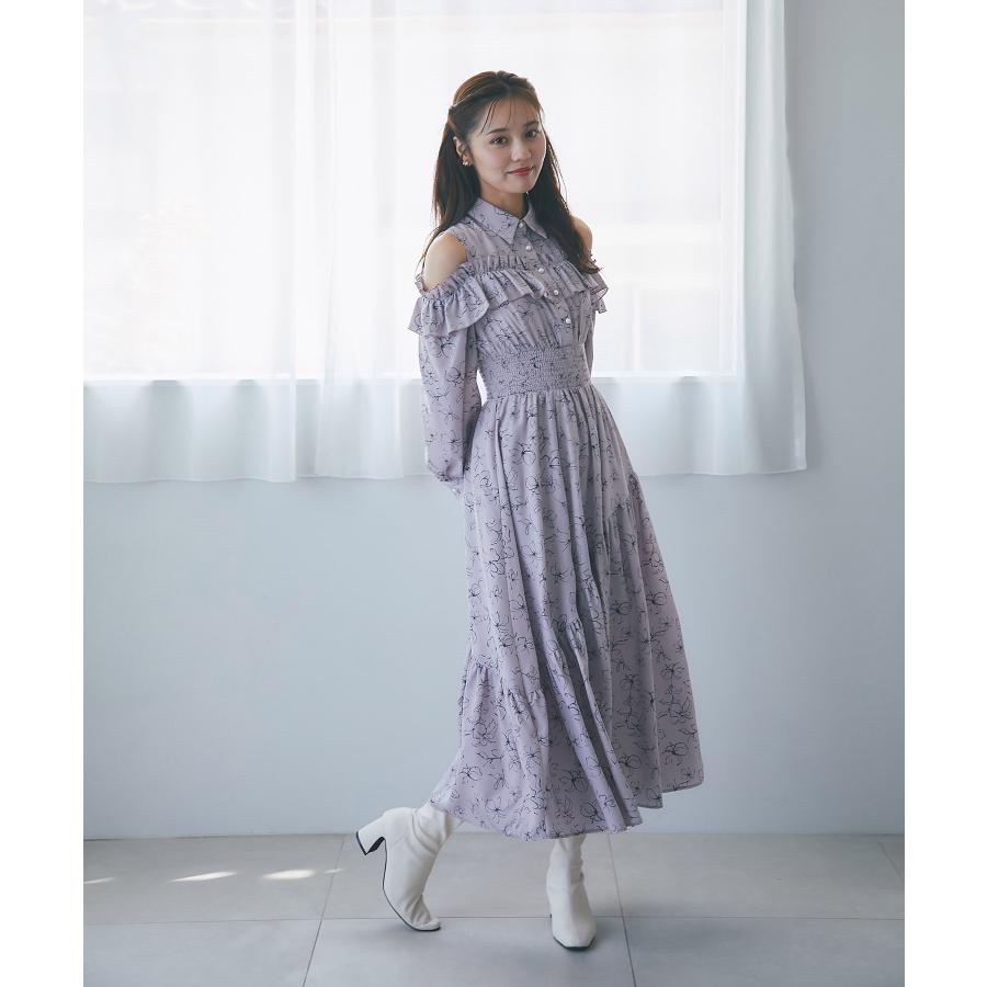 Marz-s様　相談専用 tocco closet フリルオープンショルダーラインフラワープリント