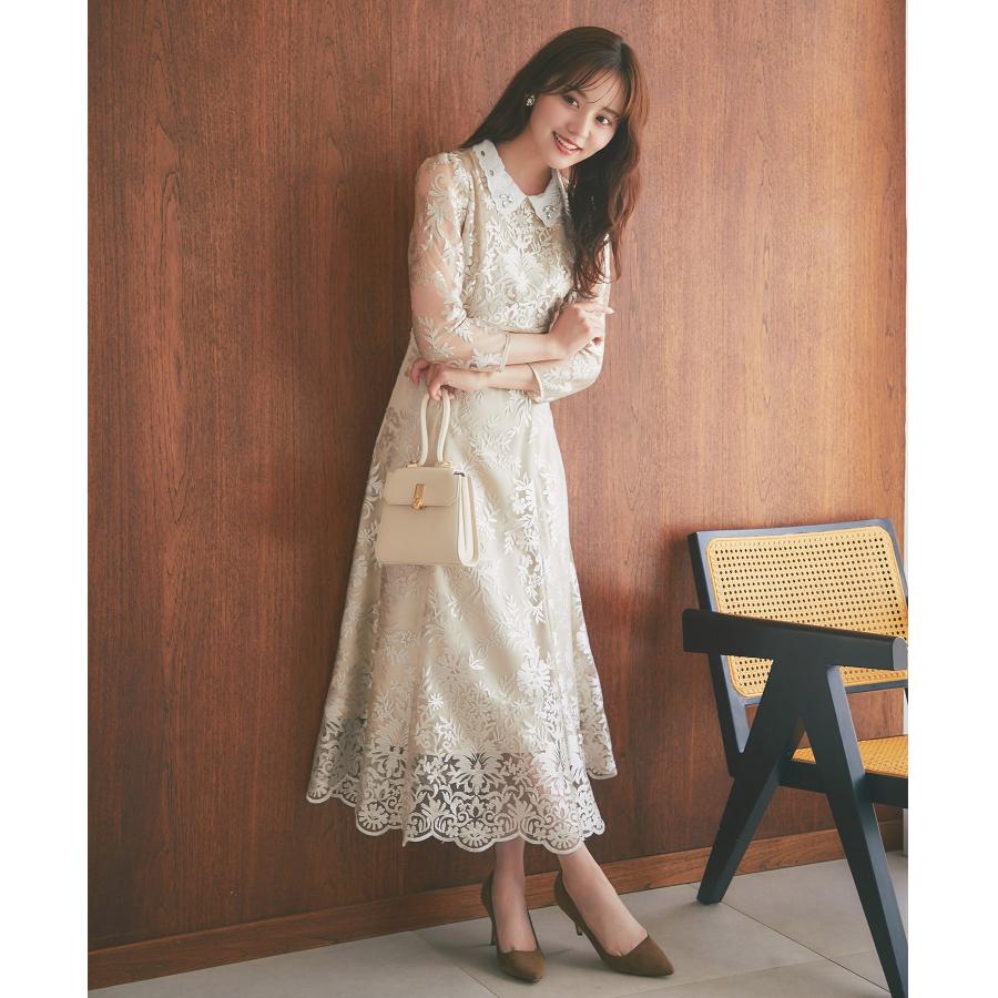 tocco closet 取り外し可能な立体フラワー襟付きレース tocco closet 取り外し可能な立体フラワー襟付きレース