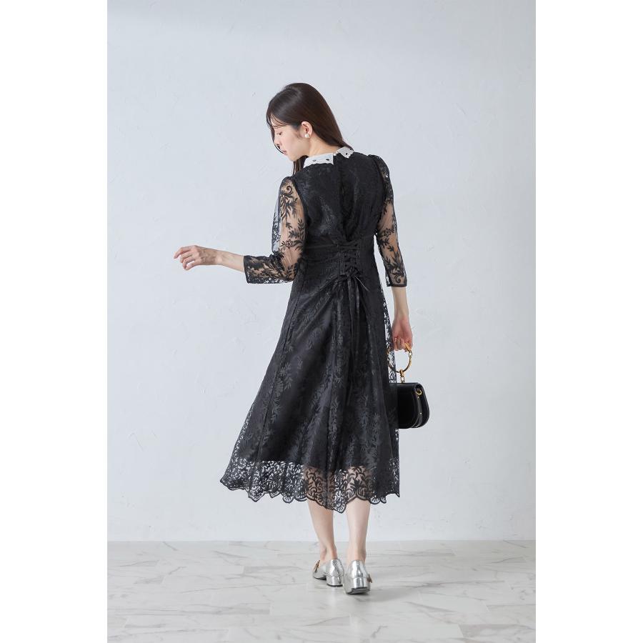 tocco closet 取り外し可能な立体フラワー襟付きレース tocco closet 取り外し可能な立体フラワー襟付きレース