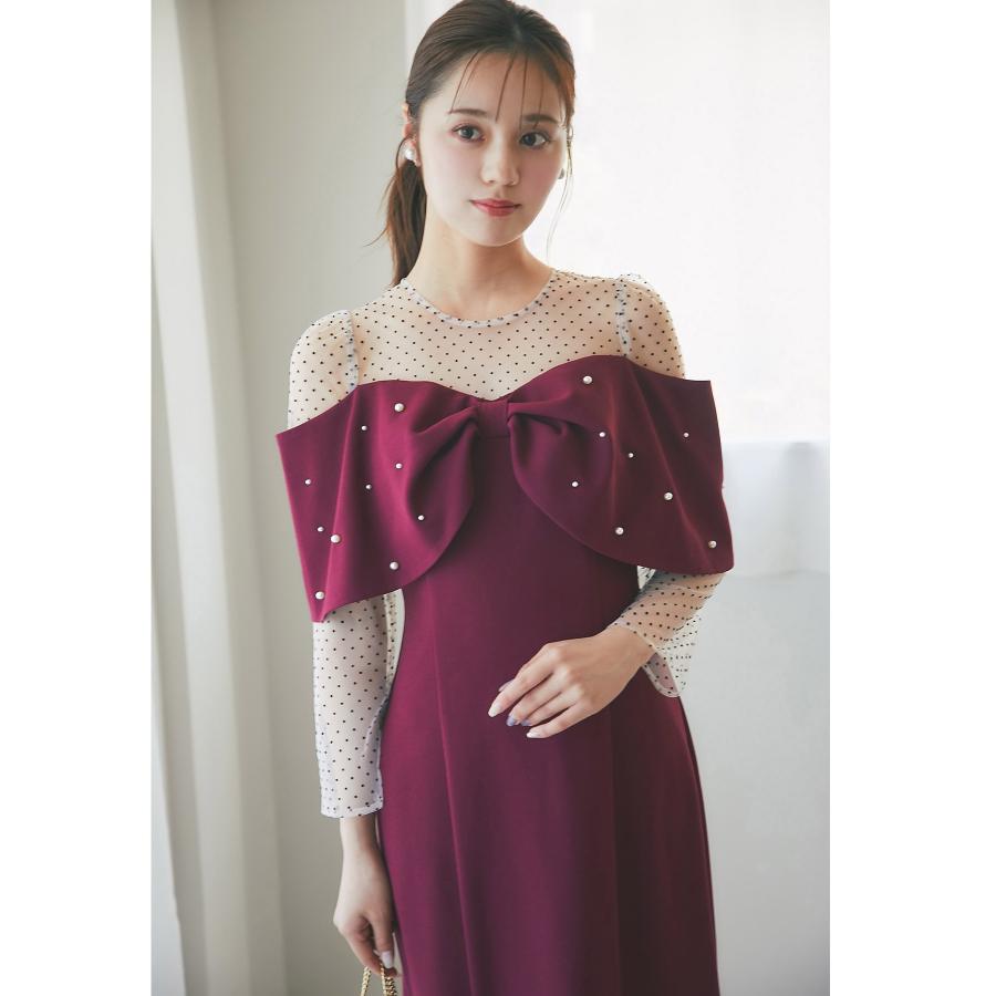 yuu☆ 楽天市場】フロッキードットチュール切り替え2WAYリボン