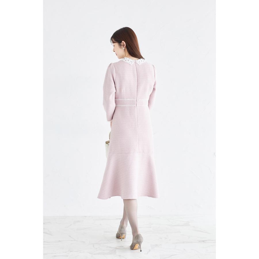 tocco closet 2WAYレース襟付きラインレース×ツイード tocco closet 2WAYレース襟付きラインレース×ツイード