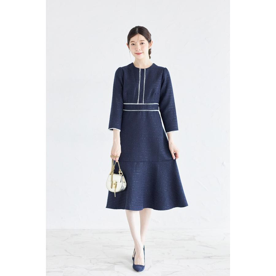 tocco closet 2WAYレース襟付きラインレース×ツイード tocco closet 2WAYレース襟付きラインレース×ツイード