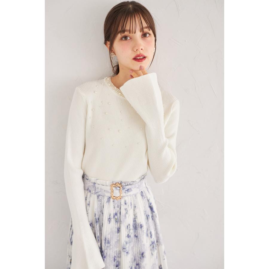 tocco closet（トッコ クローゼット） パール付きフレアスリーブ