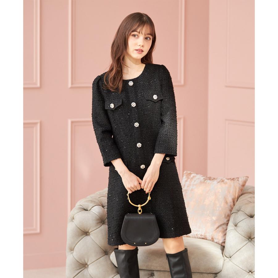 tocco closet（トッコ クローゼット） フェイクポケット付きパール