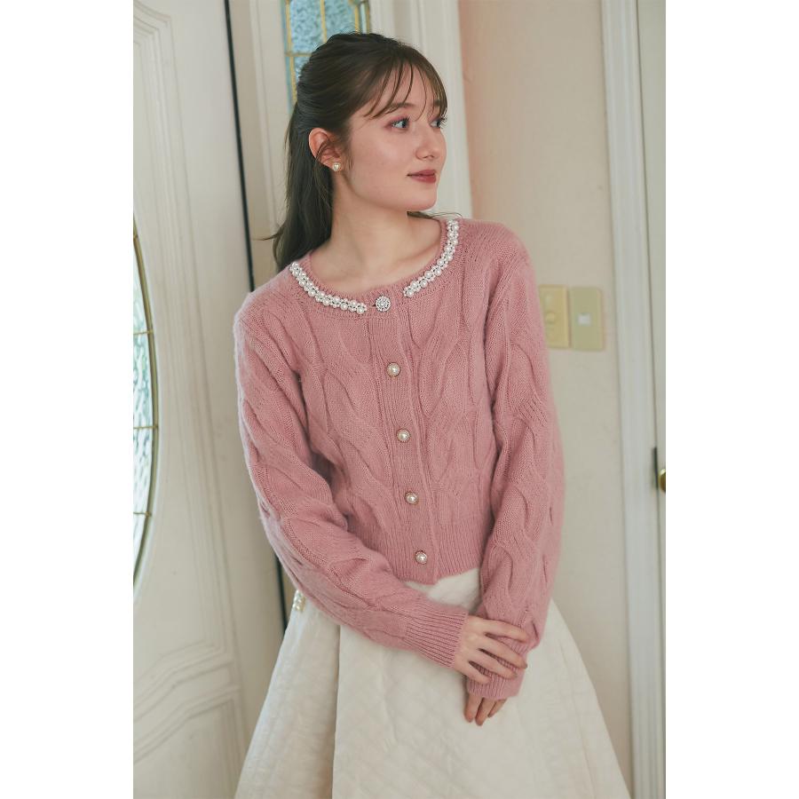 tocco closet（トッコ クローゼット） パール付きビジュー釦ケーブル