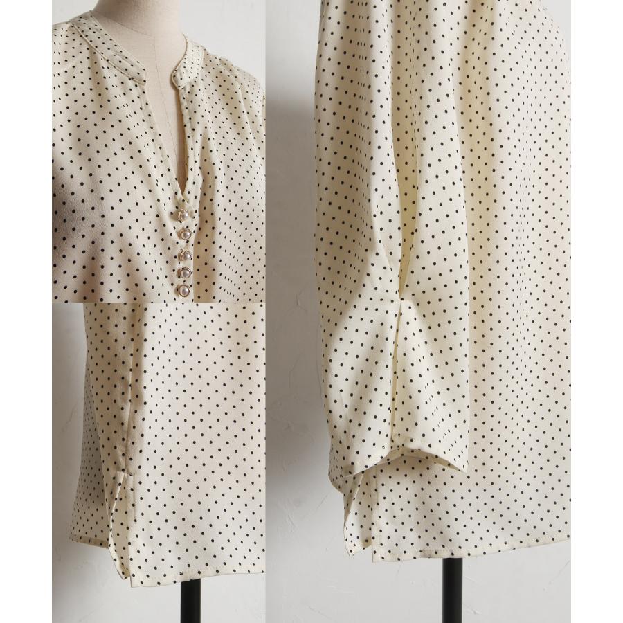 tocco closet（トッコ クローゼット） パール付きスキッパータック