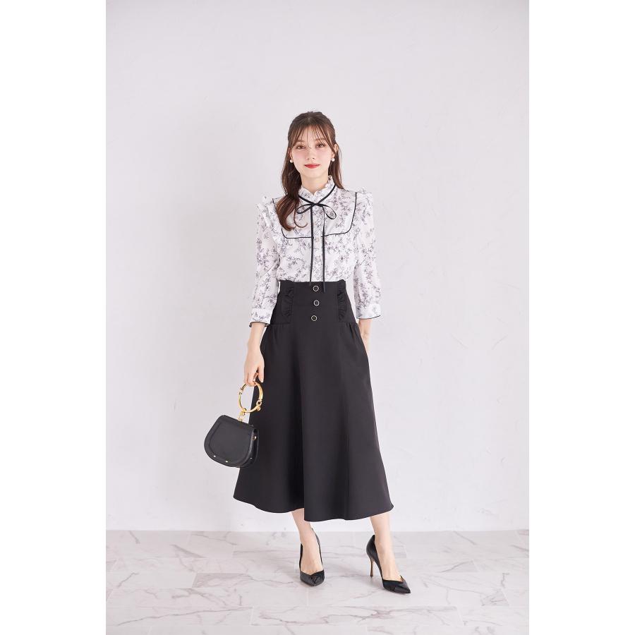 tocco closet（トッコ クローゼット） 飾り釦＆フリル付きサイド