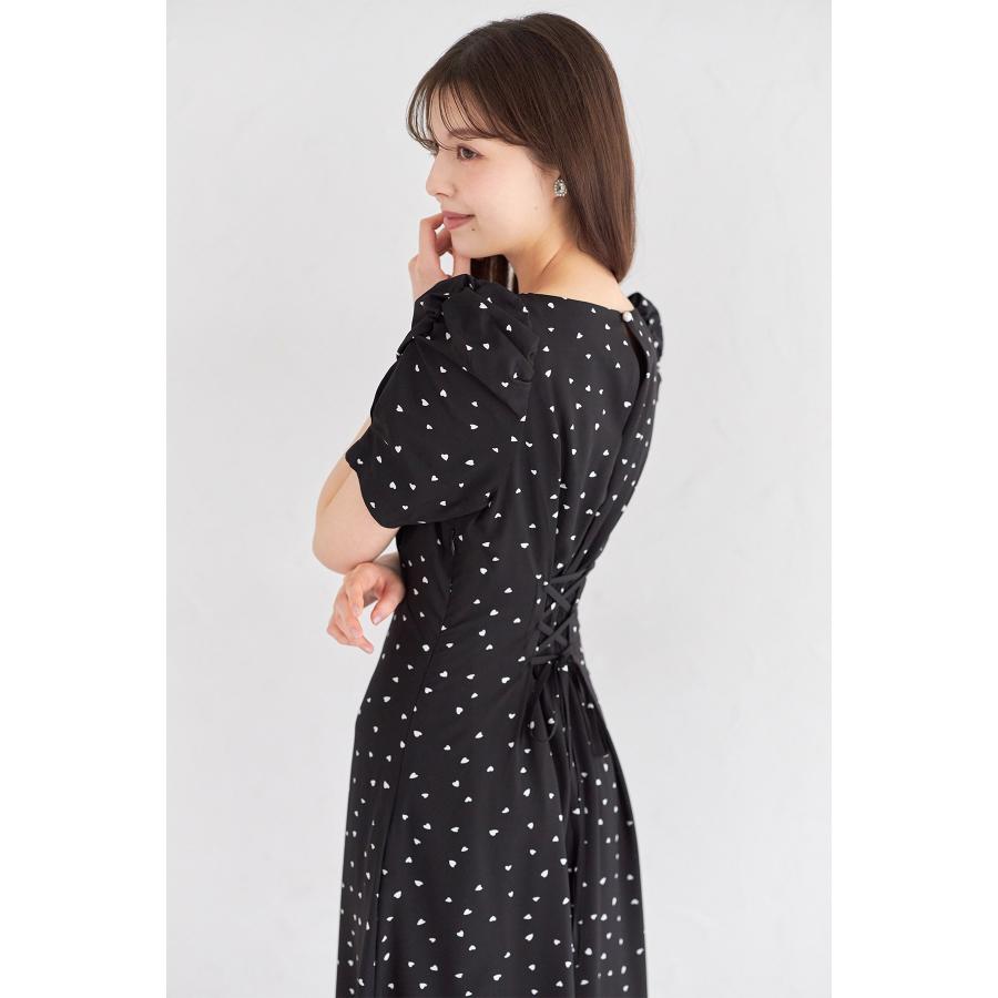 tocco closet パール付きバックレースアップハートドット tocco closet パール付きバックレースアップハートドット