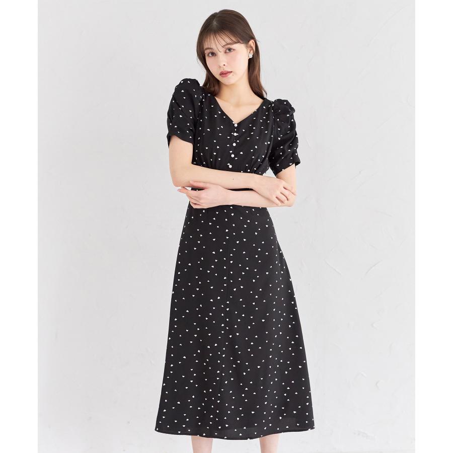 tocco closet パール付きバックレースアップハートドット tocco closet パール付きバックレースアップハートドット