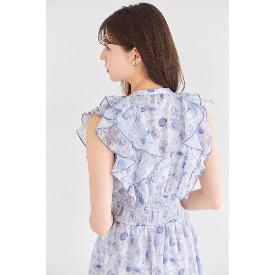 tocco closet（トッコ クローゼット） パール釦ラッフルフリルシアー