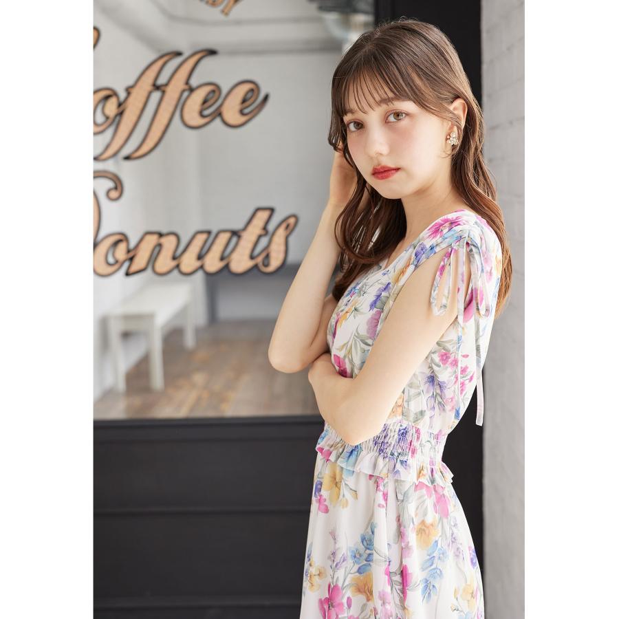 tocco closet（トッコ クローゼット） 肩ドロストリボン付きフラワー