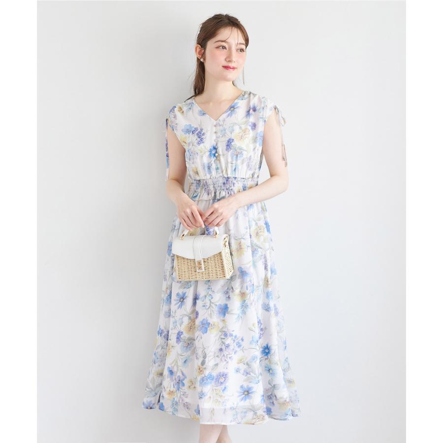 tocco closet（トッコ クローゼット） 肩ドロストリボン付きフラワー