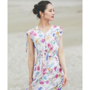 tocco closet（トッコ クローゼット） 肩ドロストリボン付きフラワー