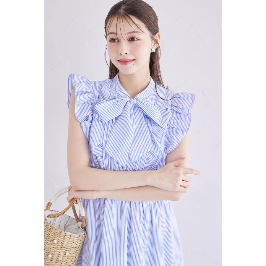 tocco closet（トッコ クローゼット） フリル付きボウタイリボン
