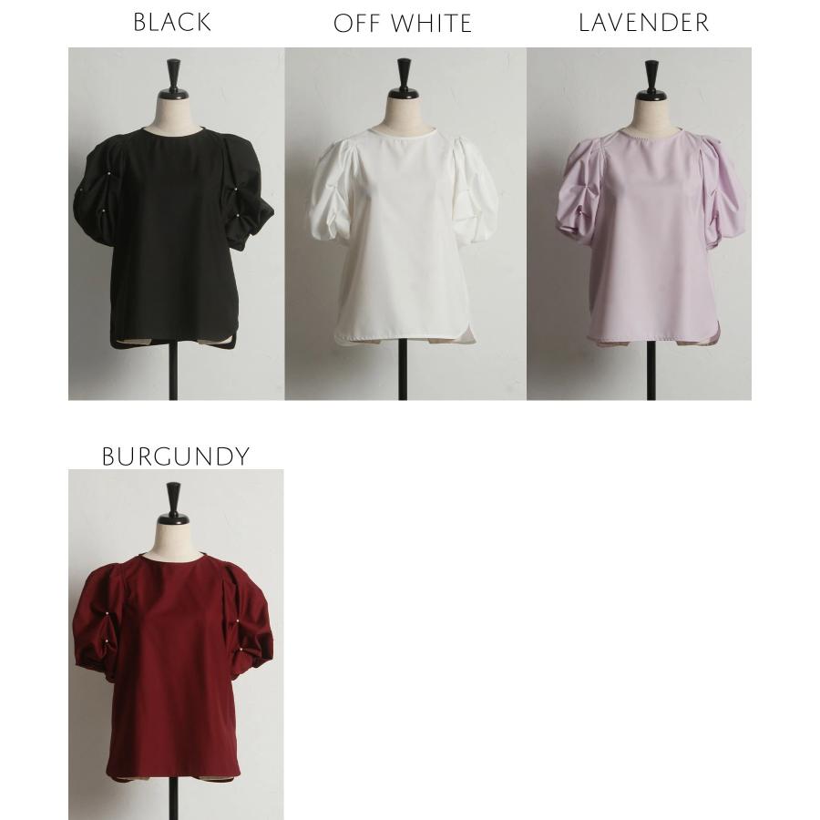 tocco closet（トッコ クローゼット） 袖パール付きスモッキング